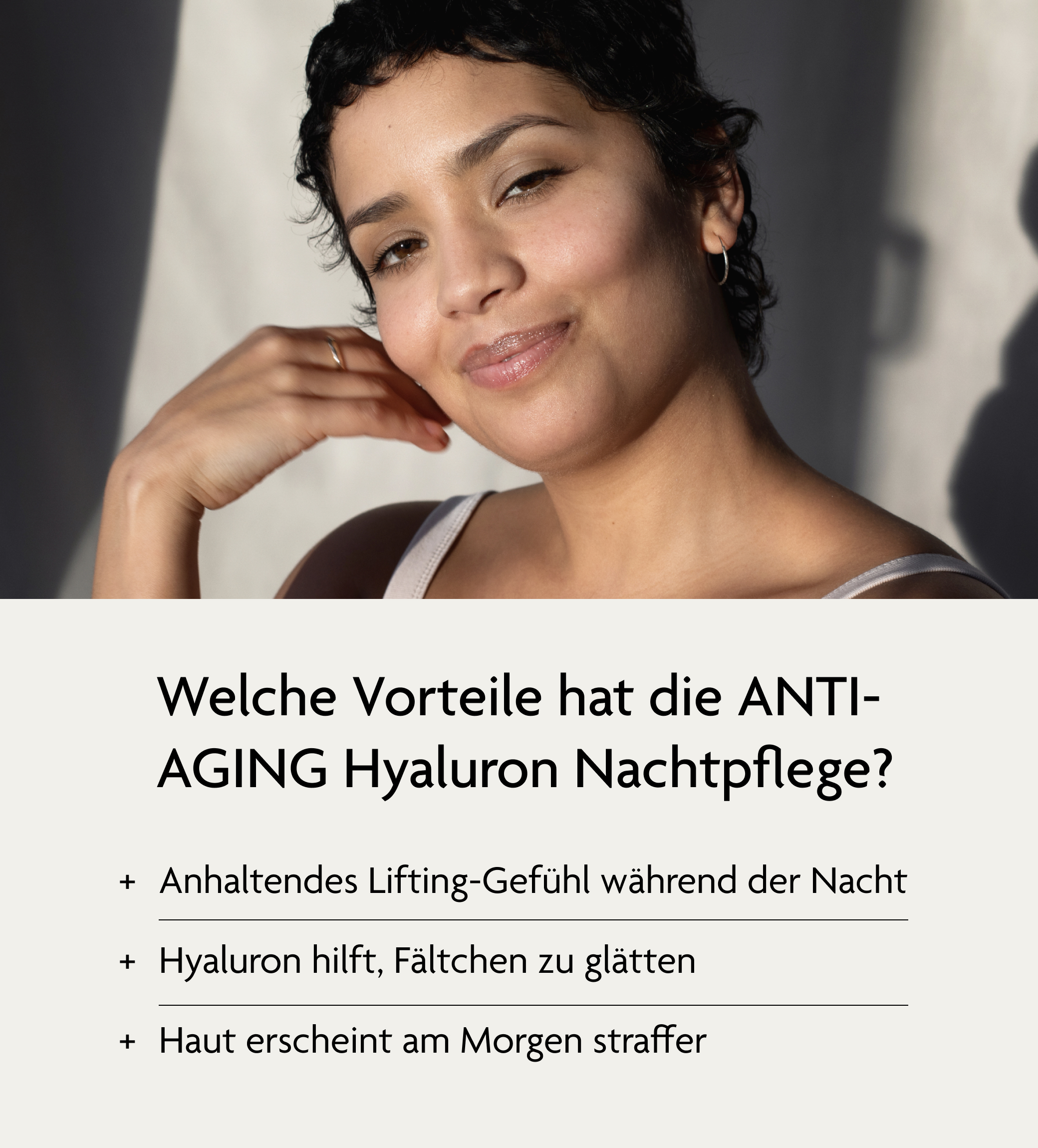 SKINTIST ANTI-AGING Hyaluron Nachtpflege - Vorteile